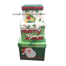 Verziertes Papier Weihnachten Nestable Geschenk-Boxen